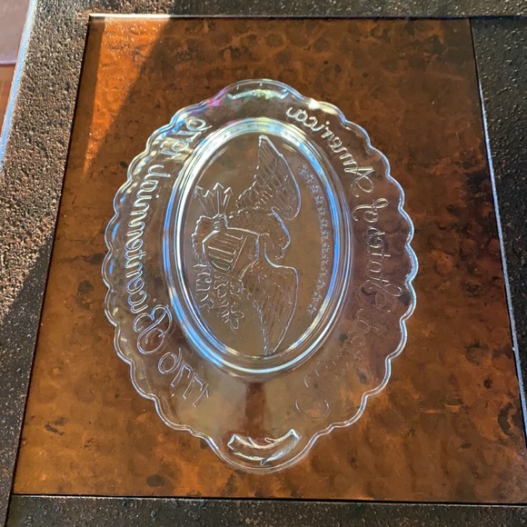 Avon Commemorative United States of America Bicentennial Glass Dish IOB - Picture 6 of 10